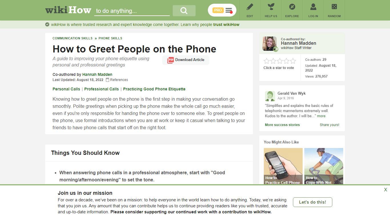 3 Ways to Greet People on the Phone - wikiHow